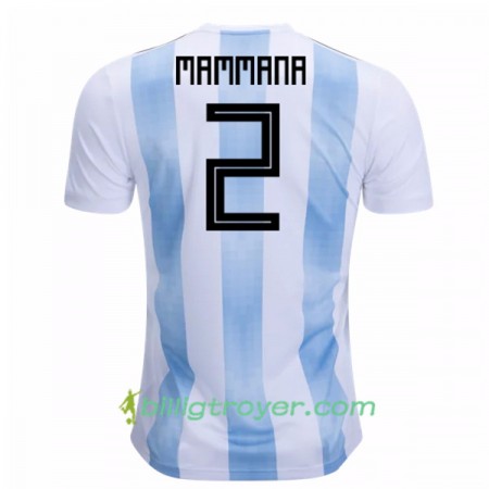 Billige Fotballdrakter Argentina Mammana 2 VM 2018 Hjemmedraktsett